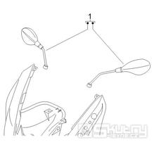 2.45 Zrcátka - Gilera Nexus 500 4T LC 2006-2008 (ZAPM35200)