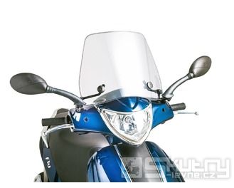 Plexi Puig Trafic v čirém provedení pro Piaggio Fly 50 až 125ccm