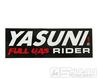 Nálepka Yasuni Full Gas Rider 110x38mm