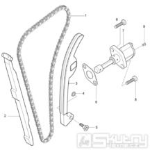 FIG09 Rozvodový řetěz - Hyosung GV 125M C Aquila