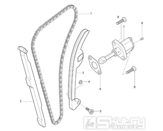 FIG09 Rozvodový řetěz - Hyosung GV 125M C Aquila