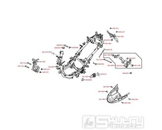 F20 Rám - Kymco Movie S 125i SR25BA