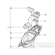 2.34 Podsedlový prostor pro přilbu - Gilera Runner 50 PureJet 2005-2006 UK (ZAPC46200)