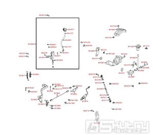 F15 Hlavní válec / zadní nožní brzda - Kymco MXU 500 2WD