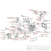 E02 Hlava válce a ventily pro Kymco K-XCT 125i [RFBD81000] (SK25BA) D8