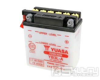Baterie Yuasa YuMicron YB3L-A olověná bez kyselinového balení