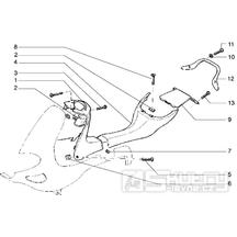 T30 Kapotáž, středový plast - Gilera Runner 50 do roku 1999 (ZAPC14000)