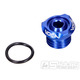 Olejová zátka VOCA V2 CNC modrá pro Minarelli AM, Generic, KSR-Moto, Keeway, Motobi, Ride, 1E40MA, 1E40MB