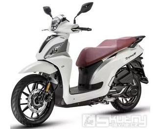 Sym Symphony ST 125i AC ABS Euro 5 s prodlouženou zárukou na 4 roky a zadním kufrem - barva bílá