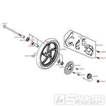 F07 Přední kolo s brzdou - Kymco People 50