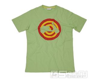 Pánské tričko Vespa Target, zelené - velikost M