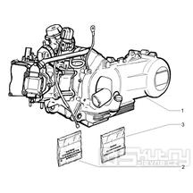 1.02 Motor, těsnění motoru - Gilera Runner 200 VXR 4T LC 2006 (ZAPM46400)