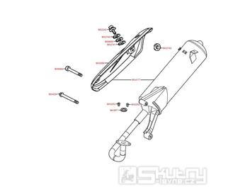 F13 Výfuk - Kymco Agility 50 Basic 4T