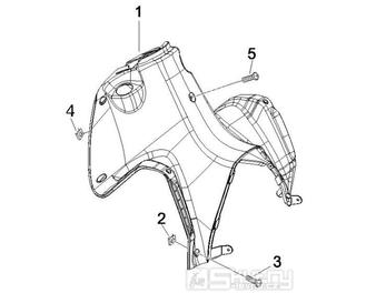 2.30 Předkolenní plast - Gilera Runner 50 SP 2005 UK (ZAPC461000)