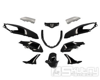 Sada plastů kapotáže 11 dílná lesklá černá pro Yamaha N-Max 125ccm 2015-2020