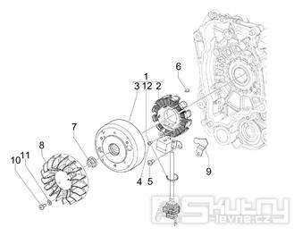 1.21 Magneto dobíjení - Gilera Stalker 50 2T 2008-2011 (ZAPC40100, ZAPC40101)