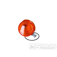 Blinkr přední oranžový 80mm s chromovanou koncovkou pro Simson S50, S51, S70, SR50, SR80