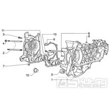 T2 Skříň klikové hřídele - Gilera Runner VX 125 4T (ZAPM24100, ZAPM24000)