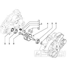 T3 Kliková hřídel - Gilera RK 50 (VTBC 08000 0001001)