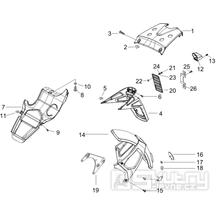 2.37 Zadní kryt, blatník - Gilera Runner 200 VXR 4T LC Race 2005-2006 (ZAPM46200)