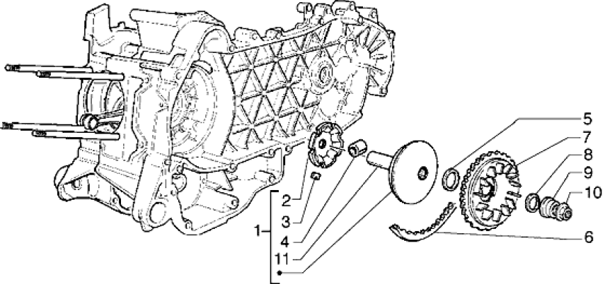 T13 Variátor, řemen variátoru - Gilera Runner 125 VX 4T LC (ZAPM24200)