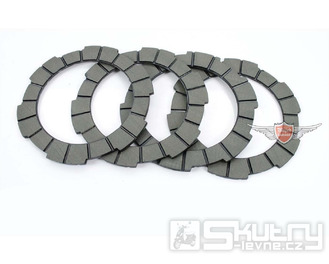 Spojkové lamely plastové, sada 4ks pro Kreidler, Florett RMC, RM, LF, LH, Flory