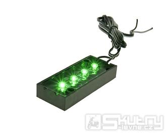 Venkovní osvětlení se 4 LED diody - zelené světlo