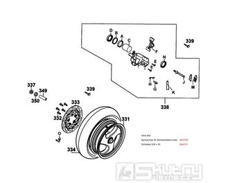 F08 Zadní kolo s brzdou - Kymco Grand Dink 250