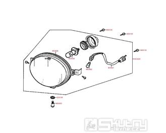 F01 Přední světlo - Kymco People 50