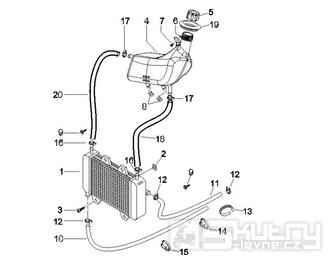 2.55 Chladič - Gilera Runner 50 PureJet 2005-2006 (ZAPC46200)