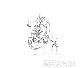 38 Zadní kolo - Hyosung SB 50 Gamma