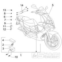 6.08 Elektroinstalace, pojistky - Gilera Runner 200 VXR 4T LC 2006 (ZAPM46400)