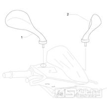 2.45 Zrcátka - Gilera Runner 50 SP 2010-2012 (ZAPC46100, ZAPC46300, ZAPC4610001)