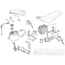 66.04 Palivová nádrž, vzduchový filtr, sedačka - Gilera SMT 50 D50B0 od roku 2005 (ZAPABB01)