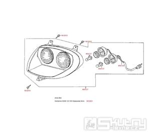 F01 Světlomet - Kymco Heroism 50 Calypso 50