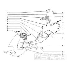 T30 Kapotáž, středový plast - Gilera Runner 125 FX DT 2T LC (ZAPM0700...)