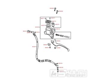 F04 Hlavní brzdový válec přední - Kymco MXU 50