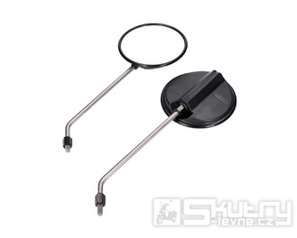 Sada zrcátek kulatých 120mm M8, ocelové držáky pro Simson S50, S51, S70, SR50, KR51/2