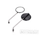 Sada zrcátek kulatých 120mm M8, ocelové držáky pro Simson S50, S51, S70, SR50, KR51/2