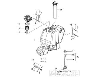 2.47 Palivová nádrž - Gilera Runner 125 VX 4T 2007 (ZAPM46300)