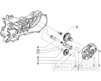 1.25 Převodovka - Gilera Runner 50 SP 2008-2009 (ZAPC46100)