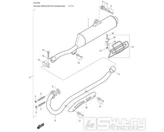 11 Výfuk - Hyosung RT 125 Karion