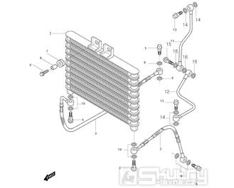 FIG03 Olejový chladič - Hyosung GT 250i NE (Naked)