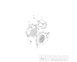 09 Ventilátor / Kryty - Hyosung SB 50 Gamma