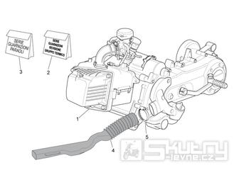 29.21 Motor, těsnění motoru - Scarabeo 100 4T E3 NET 2009 (ZD4VAC..., ZD4VAA...)