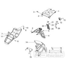 2.37 Zadní kryt, blatník - Gilera Runner 200 VXR 4T LC Race 2006 (ZAPM46400)