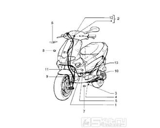 T45 Náhon tachometru  - Gilera Runner 50 SP do roku 2005 (ZAPC36200...)