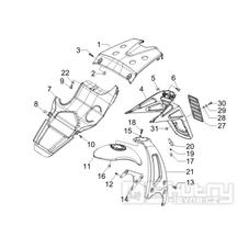 2.37 Zadní kryt, blatník - Gilera Runner 50 PureJet SC 2005 UK (ZAPC46200)