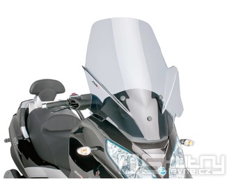 Plexi Puig V-Tech Line Touring v lehce kouřovém provedení pro Piaggio MP3 300 až 500ccm