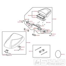 F09 Sedačka a nářadí - Kymco Agility 50 4T KG10SA